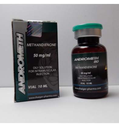 Andrometh 50 (Methandienone Injectable) Thaiger Pharma, 50 mg/ml, 10 ml