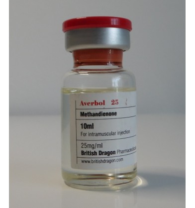 Averbol 25 (Methandienone) British Dragon, 25 mg / ml, 10 ml