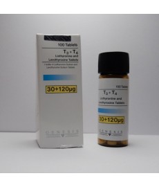T3 + T4 Genesis 100 tabletten (120+30 mcg / tab)