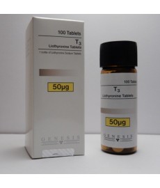 T3 (liothyronine sodium ) Genesis, 100 tabs / 50 mcg