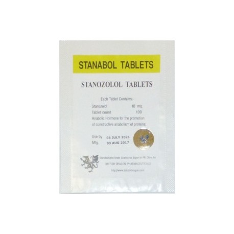 Stanabol (Stanozolol) British Dragon, 100 tabs / 10 mg